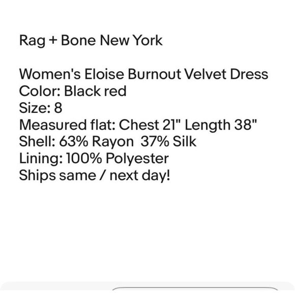 Rag & Bone Womens Eloise Burnout Velvet Mini Dress Sz 8 Goth Floral Evening - Picture 10 of 10